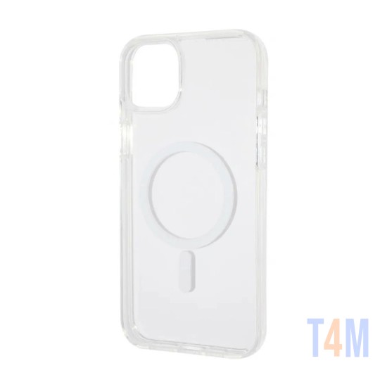 Funda de Silicona Magnética para Apple iPhone 14 Plus Transparente